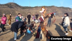 Масленица загорелась