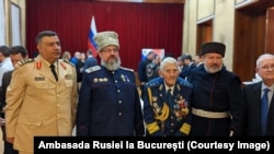 Generalul (r.) Radu Theodoru pe 10 februarie 2023, la Ambasada Federației Ruse de la București. 