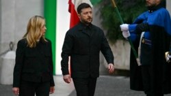 Премиерът на Италия Джорджа Мелони посреща президента на Украйна Володимир Зеленски в Рим на 9 декември 2025 г.