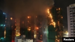 آتش سوزی در ساختمان