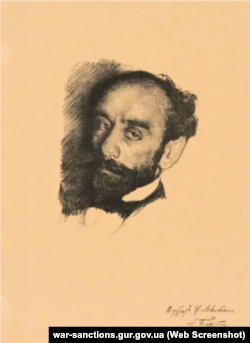 Леў Бакст. Партрэт Ісака Левітана