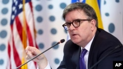 Bosnia - U.S. Assistant Secretary of State for European and Eurasian Affairs James O'Brien speaks to students in Sarajevo, February 2, 2024.