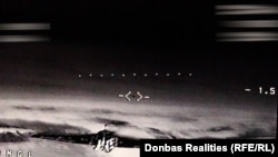 Російський БПЛА «Гербера» за кілька секунд до підриву дрона-перехоплювача