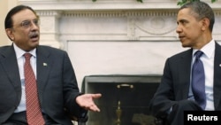 АКШ жана Пакистан президенттери Барак Обама менен Асиф Али Зардари Ак үйдө. 14-январь, 2010-жыл. 