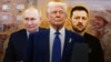 Colaj foto: Vladimir Putin, președintele Rusiei, Donald Trump, președintele Statelor Unite, și Volodimir Zelenski, președintele Ucrainei.