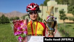 Bamiyan cyclist Najila Sakhizada.