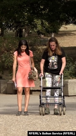 25 years ago, she was a student protesting against Slobodan Milosevic. Anja Mijovic is now back on the streets at mass demonstrations.