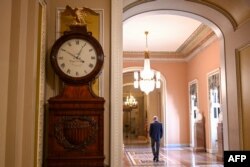 Опустевшие в результате шатдауна коридоры Конгресса