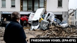 Localitatea Bad Neuenahr - Ahrweiler în 16 iulie 2021.