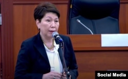 Жогорку Кеңештин депутаты Гуля Кожомкулова.
