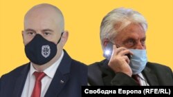Колаж със снимки на главния прокурор Иван Гешев (ляво) и вътрешния министър Бойко Рашков