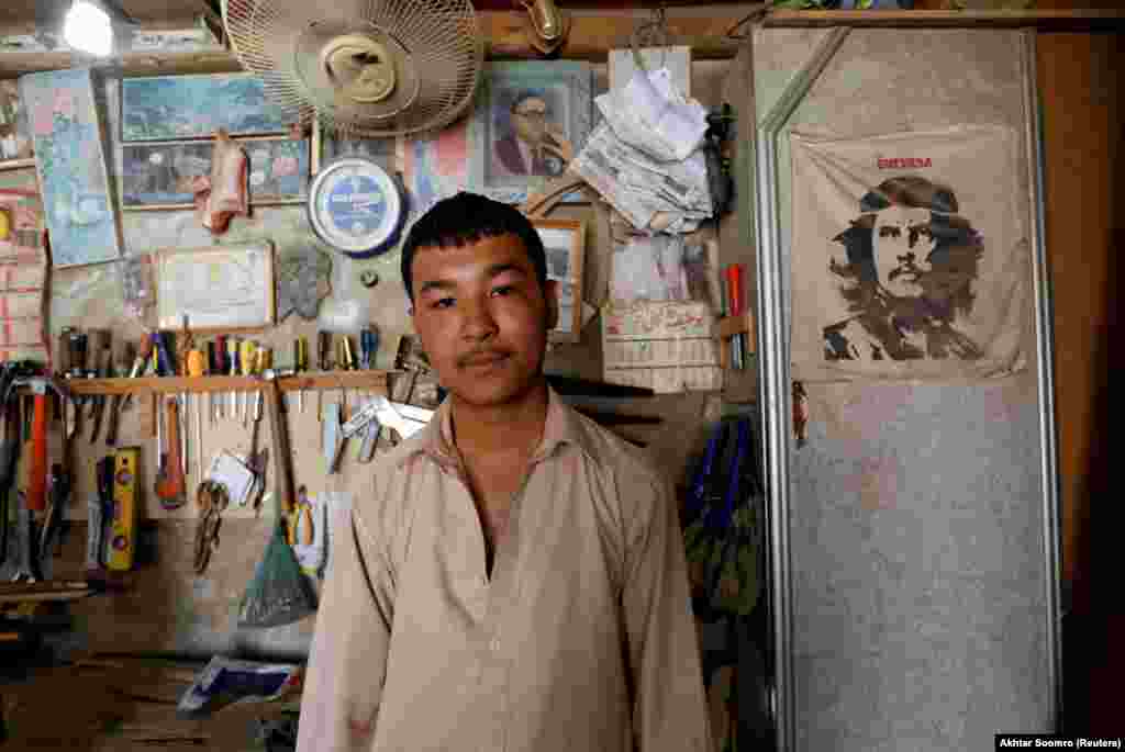 A Hazara carpenter in Quetta. Although their lineage is disputed, many believe Pakistan&rsquo;s Hazara minority are descendants of Genghis Khan&rsquo;s military, which marauded through neighboring Afghanistan in the 13th century.