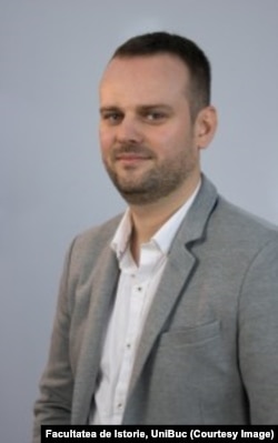 Matei Gheboianu, conf. univ. și decanul Facultății de Istorie a Universității din București.