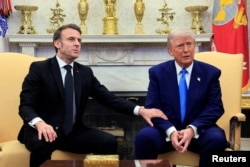 Președintele francez Emmanuel Macron și președintele american Donald Trump s-au întâlnit la Casa Albă pe 24 februarie.