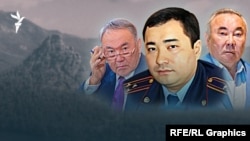 Нұрсұлтан Назарбаев, Болат Назарбаев, Нұрбол Назарбаев суреттерінен коллаж