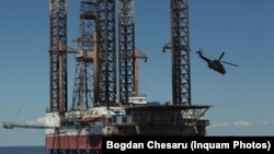 Platforma de foraj Gloria, din Marea Neagră.