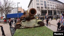 Ռուս-ուկրաինական պատերազմի առաջին տարվան նվիրված միջոցառում, Բեռլին, 24 փետրվարի, 2023թ.