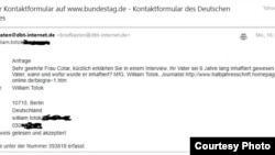 Solicitare către Joana Cotar