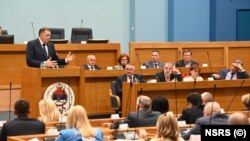 Српска республикасынын президенти Милорад Додик парламентте. 27-февраль, 2025-жыл