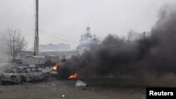 Последствия артобстрела Мариуполя