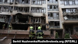 Последствия одной из атак России в Киеве, иллюстративное фото