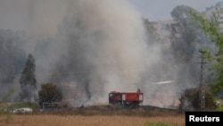 Наслідки прикордонних сутичок між ізраїльською армією та угрупованням «Хезболла» поблизу міста Кір'ят-Шмона на півночі Ізраїлю