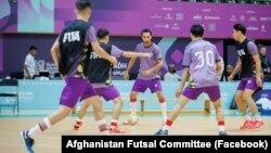 اعضای تیم فوتسال افغانستان