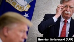 مشاور امنیت ملی جان بولتون و دونالد ترامپ رئیس جمهور ایالات متحده 