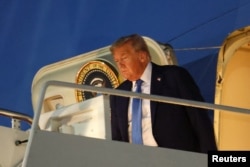 Президент США Дональд Трамп по возвращении с саммита «Группы семи», 17 июня 2025 года