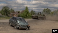 Українська самохідна артилерійська установка у районі Вовчанська, 12 травня 2024 року