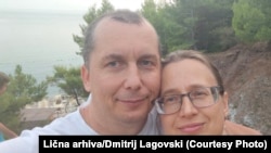 Дмитриј Лаговски и неговата сопруга