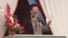 FILE: This photo taken on February 11, 1989 shows Iran's Ayatollah Ali Khamenei speaking during the 10th anniversary celebrations of Iran's Islamic revolution.