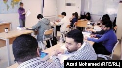 تصویر آرشیف : داخل یکی از صنوف درسی پوهنتون امریکایی در ولایت سلیمانیه عراق 
