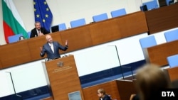 Премиерът Росен Желязков по време на парламентарен контрол в петък, 9 май