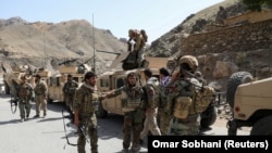 شماری از نیروهای کماندوی افغانستان 