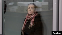 Alsu Kurmasheva attends a court hearing in Kazan in December 2023.