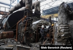 Наслідки російського удару по українській ТЕС. Фото від листопада 2024 року