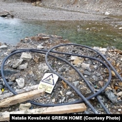 Korito rijeke Tare kod Mateševa 22. aprila 2021.