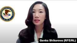 Джесика Ким по време на дискусията, организирана от Атлантическия клуб в София