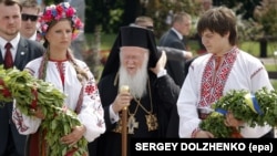 Вселенський патріарх Варфоломій під час відвідин України у 2008 році