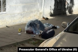 Тело Андрея Парубия после убийства. Львов, 30 августа 2025 года