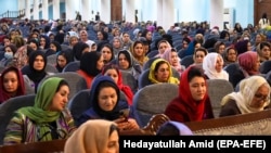 گردهمایی زنان افغانستان به مناسبت هشت مارچ، روز جهانی زن در کابل