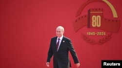 Президент Росії Володимир Путін на військовому параді в Пекіні, 3 вересня 2025 року
