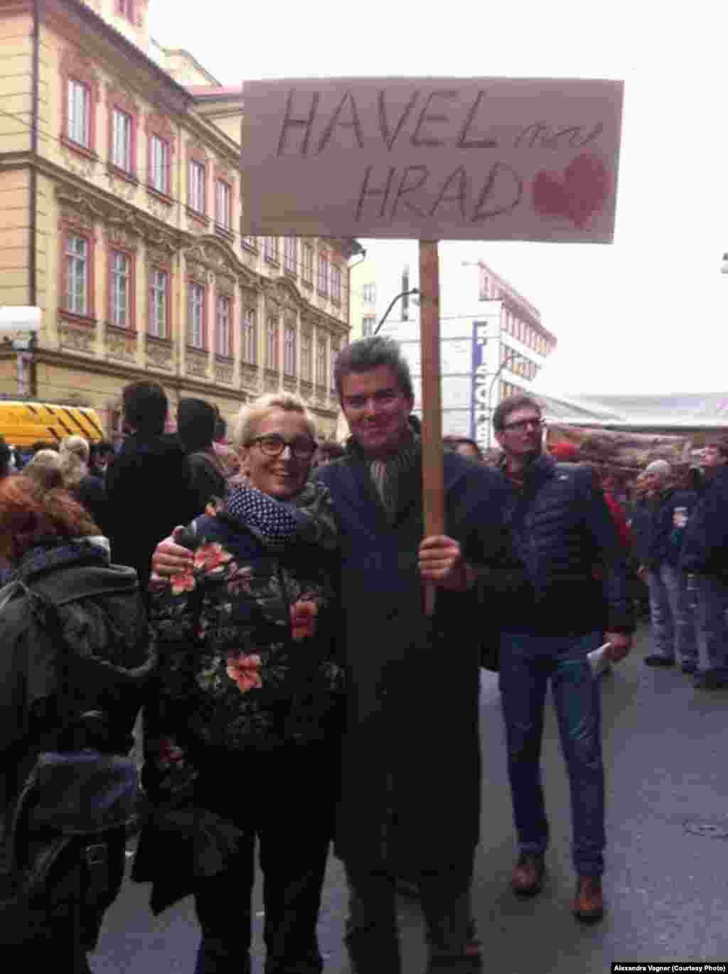 Гавел - на Град! Лозунг "бархатной революции"