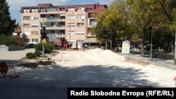 Реконструкцијата на улицата „Климент Охридски“ во центарот на Битола.