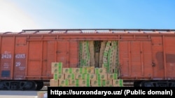 قطار تجارتی افغانستان و ازبیکستان