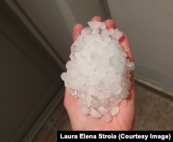 Duminică, în Cluj-Napoca, furtuna cu grindină a durat circa 20 de minute.