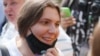 Defendant Anna Pavlikova arrives at the court on August 6.